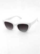 Square Cat-Eye White Sunglasses for Women (2)