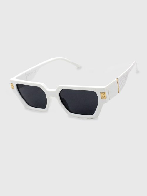 Square White Sunglasses For Men