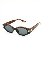 Vintage Small Retro Leopard Sunglasses For Unisex