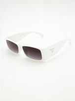 Prada Rectangular Bold Sunglasses for men’swomen’s (White)