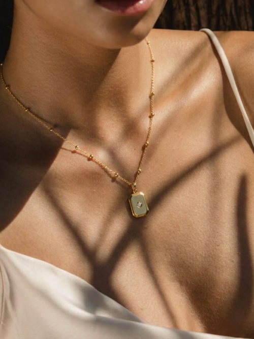 Zirconia Starburst Pendant