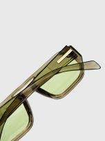 SOFT SQUARE RECTANGULAR TRANSLUCENT OLIVE GREEN (5)